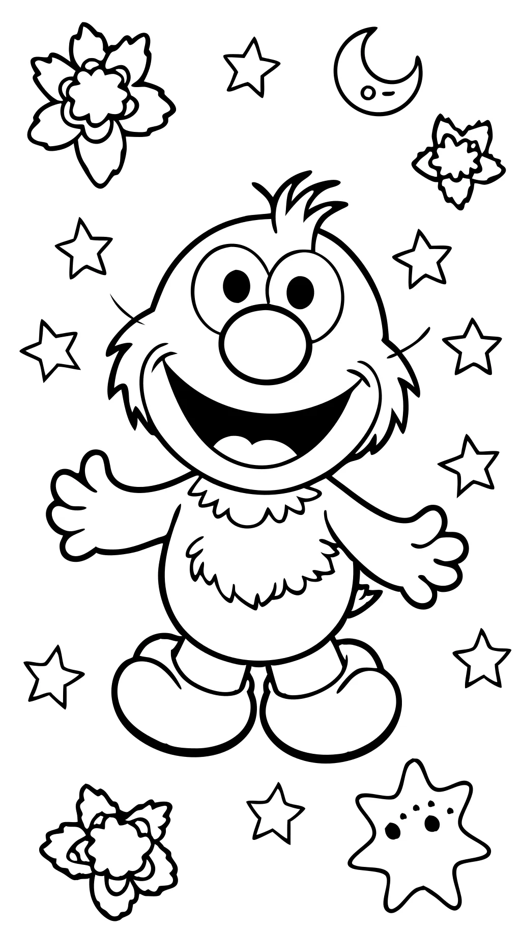 coloriages elmo imprimable